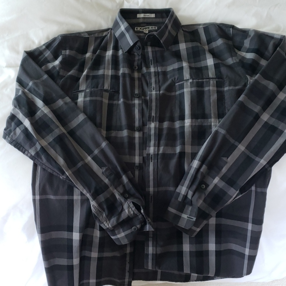 Mens Express Fitted Dress Shirt